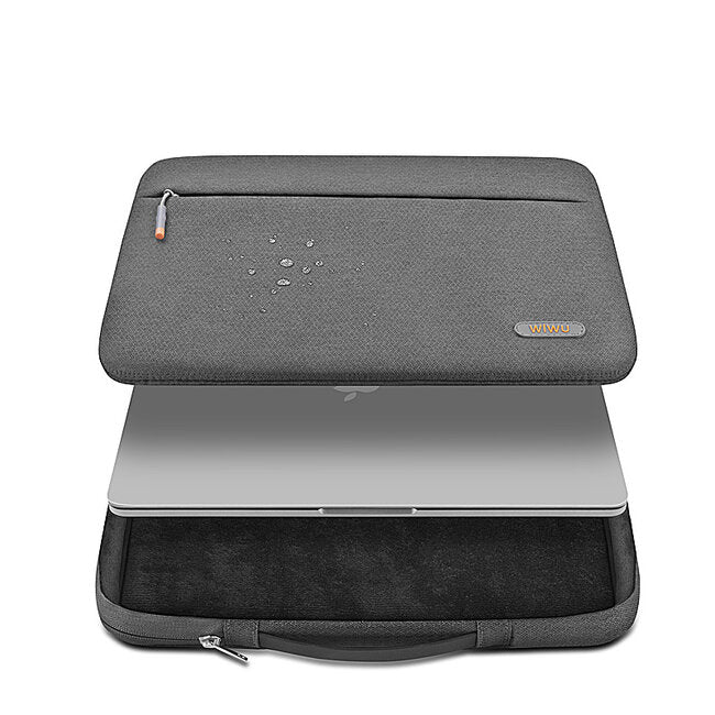 Laptoptas 15.4 Inch - Laptoptas- Laptop Sleeve - Laptophoes- Pilot Series waterdichte Laptophoes - Laptop Sleeve- Laptop Tas- Grijs / zwart