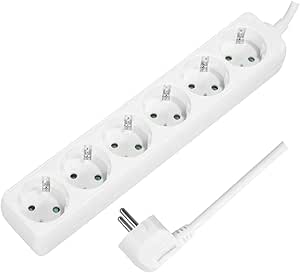 Logilink stekker omlijsting 6-voudig , wit