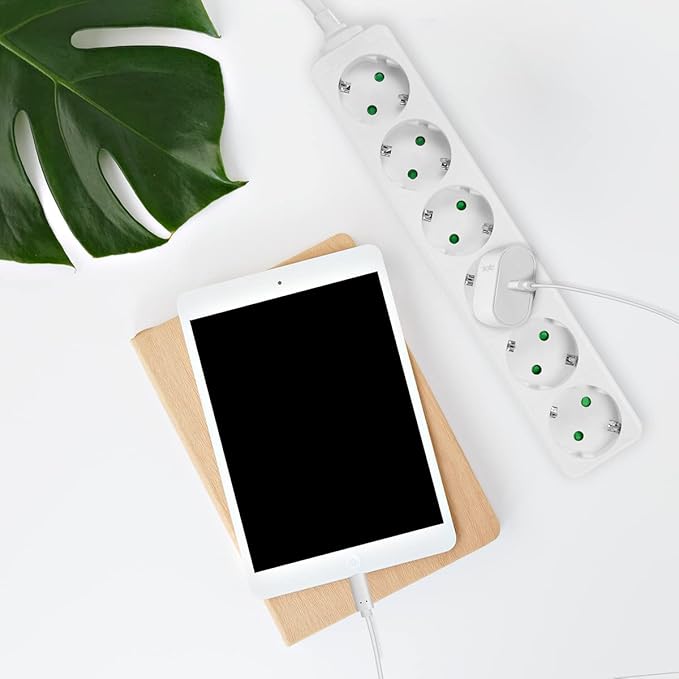 Logilink stekker omlijsting 6-voudig , wit