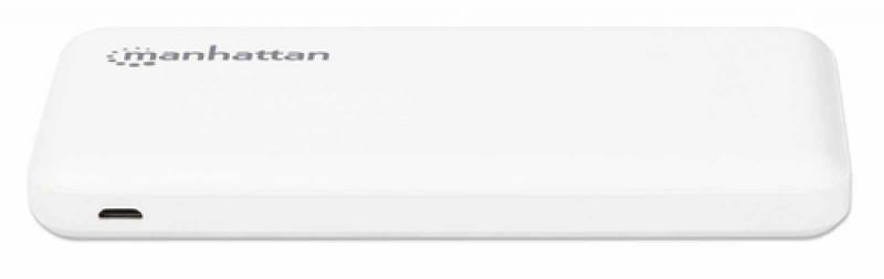 MANHATTAN Powerbank 10.000 mAh 2xUSB USB-C + Micro-USB wit