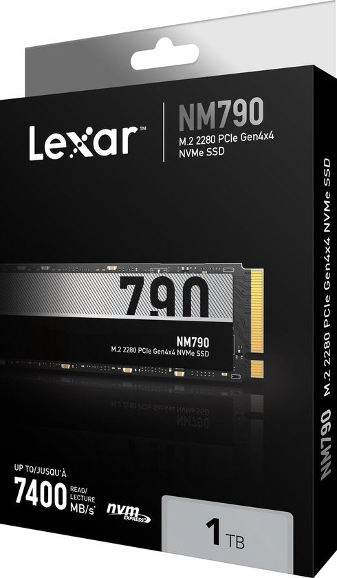 SSD Lexar 1TB NM790 M.2 2280 NVMe PCIe intern retail