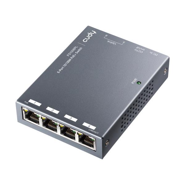 Cudy FS1006PL 6 Poort 100Mbit Unmanaged PoE+