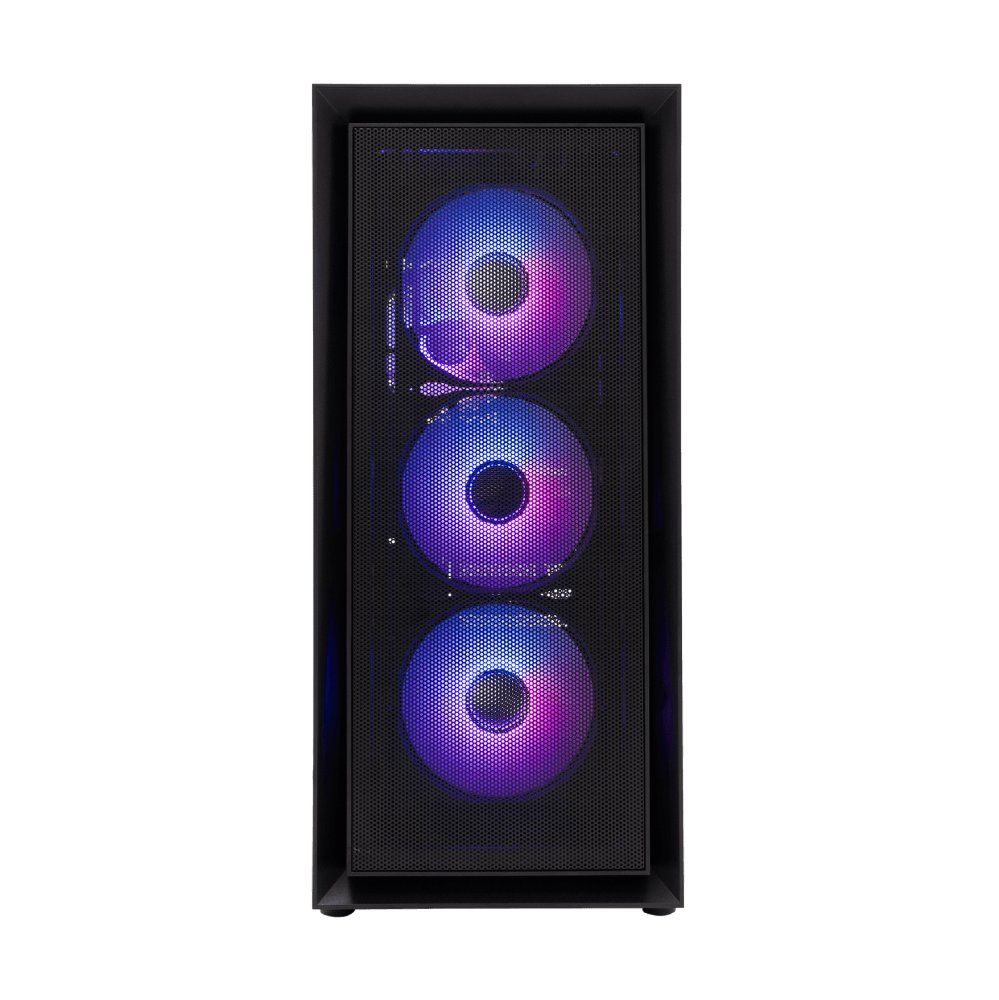 White Shark WARHEAD , Midi Tower Case , Inclusief 4 RGB Fans Zwart