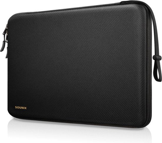 Sounix Laptophoes - EVA Hard Cover Sleeve - 15.6inch - Laptop Sleeve - Laptop tas  - Zwart