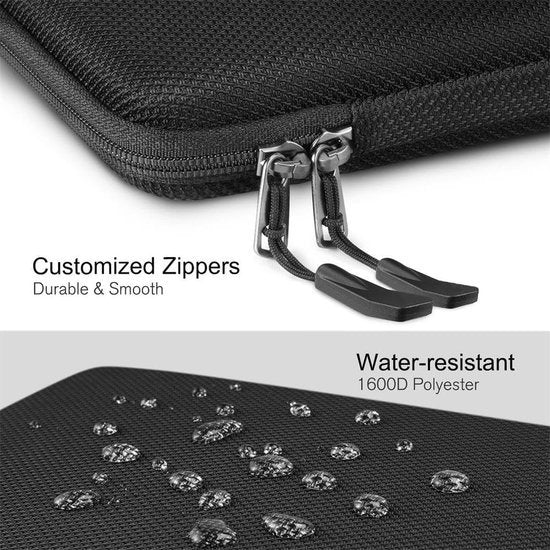Sounix Laptophoes - EVA Hard Cover Sleeve - 15.6inch - Laptop Sleeve - Laptop tas  - Zwart