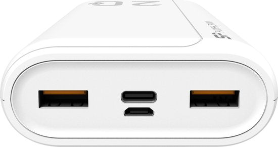 Silicon Power QS15 20000mAh Power Bank | Lithium-Polymeer | Wit