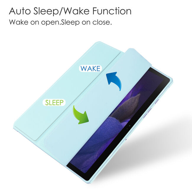 Tablet hoes voor Samsung Galaxy Tab A8 (2021) - 10.5 Inch - Transparante Case - Tri-fold Back Cover