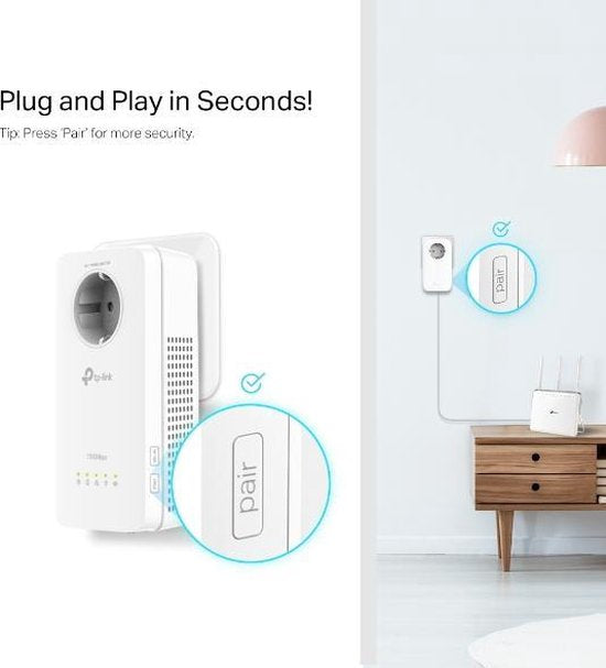 TP-Link TL-WPA8631P - WiFi powerline - Uitbreiding - 1-Pack