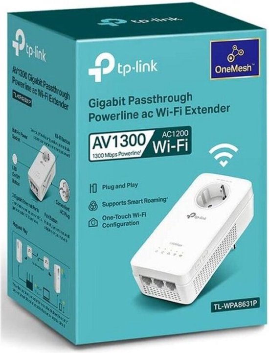 TP-Link TL-WPA8631P - WiFi powerline - Uitbreiding - 1-Pack