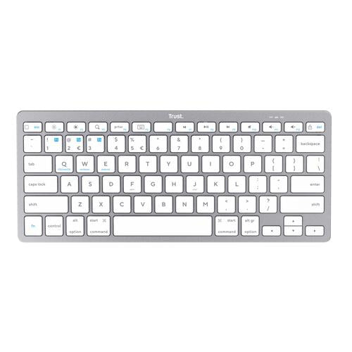 Trust 24651 toetsenbord Universeel Bluetooth QWERTY Amerikaans Engels Zilver