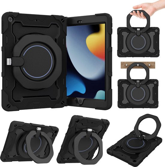 Tablet hoes geschikt voor de Apple iPad 10.2 (2021/2020/2019) - Zwart