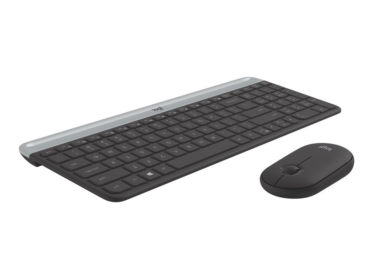 LOGITECH Slim Wireless Keyboard and Mouse Combo MK470 - GRAPHITE
