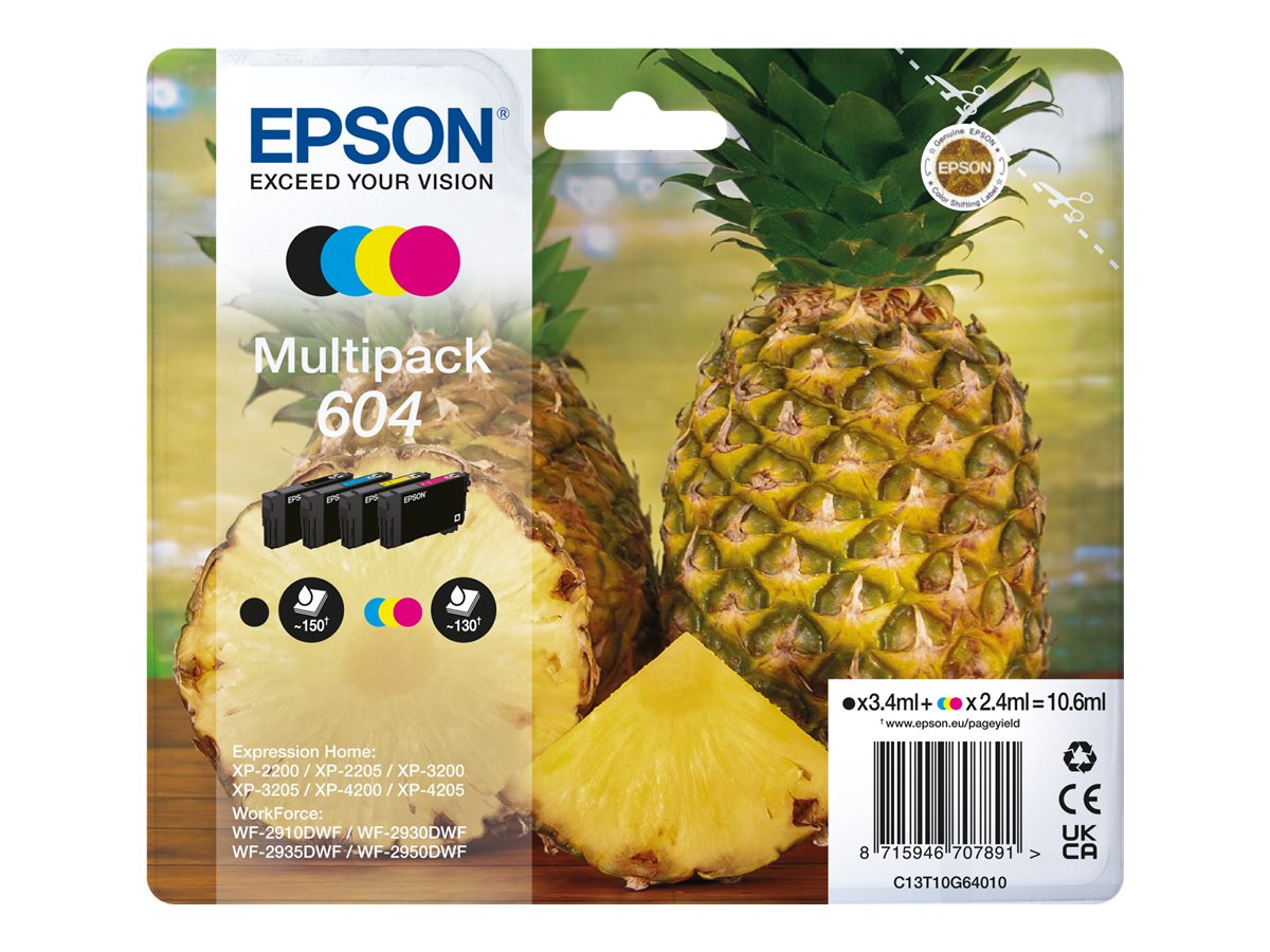 EPSON Multipack 4colours 604 Ink Cartridge