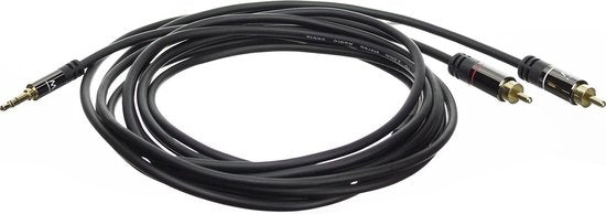 Ewent EW9237 audio kabel 1,5 m 3.5mm 2 x RCA Zwart ( AC3605 )