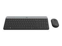 LOGITECH Slim Wireless Keyboard and Mouse Combo MK470 - GRAPHITE