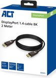 ACT AC4073 DisplayPort 1.4 cable 8K, 2m