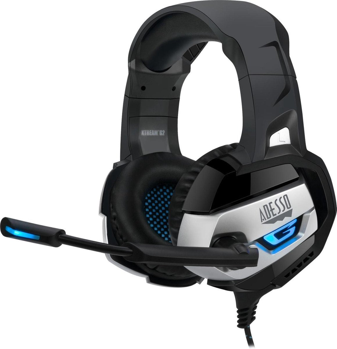Adesso Xtream G2 Headset Bedraad Hoofdband Gamen USB Type-A Zwart