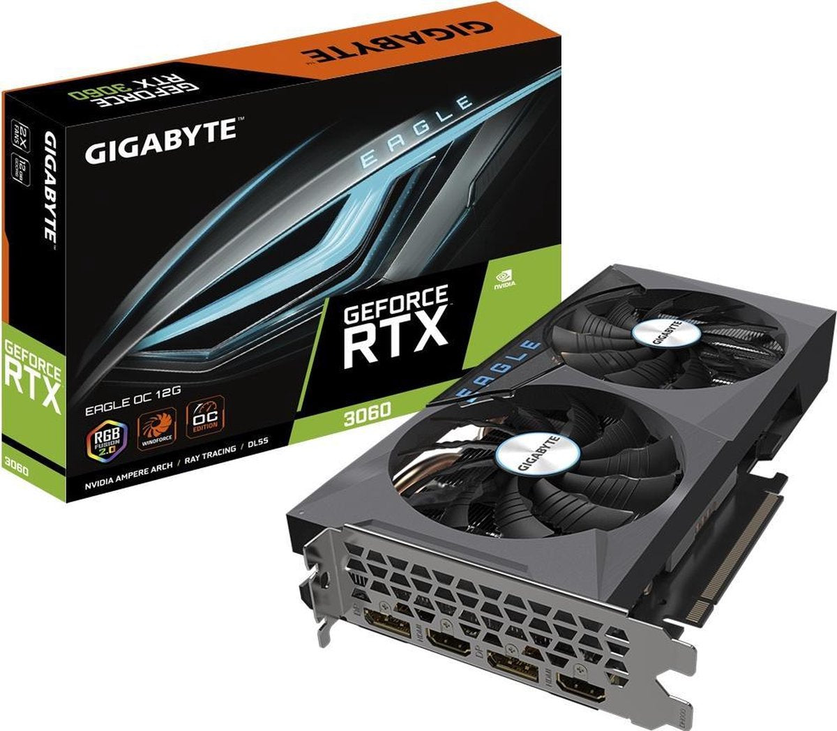 Gigabyte RTX3060 Windforce OC 12GB GDDR6 2xHDMI 2xDP