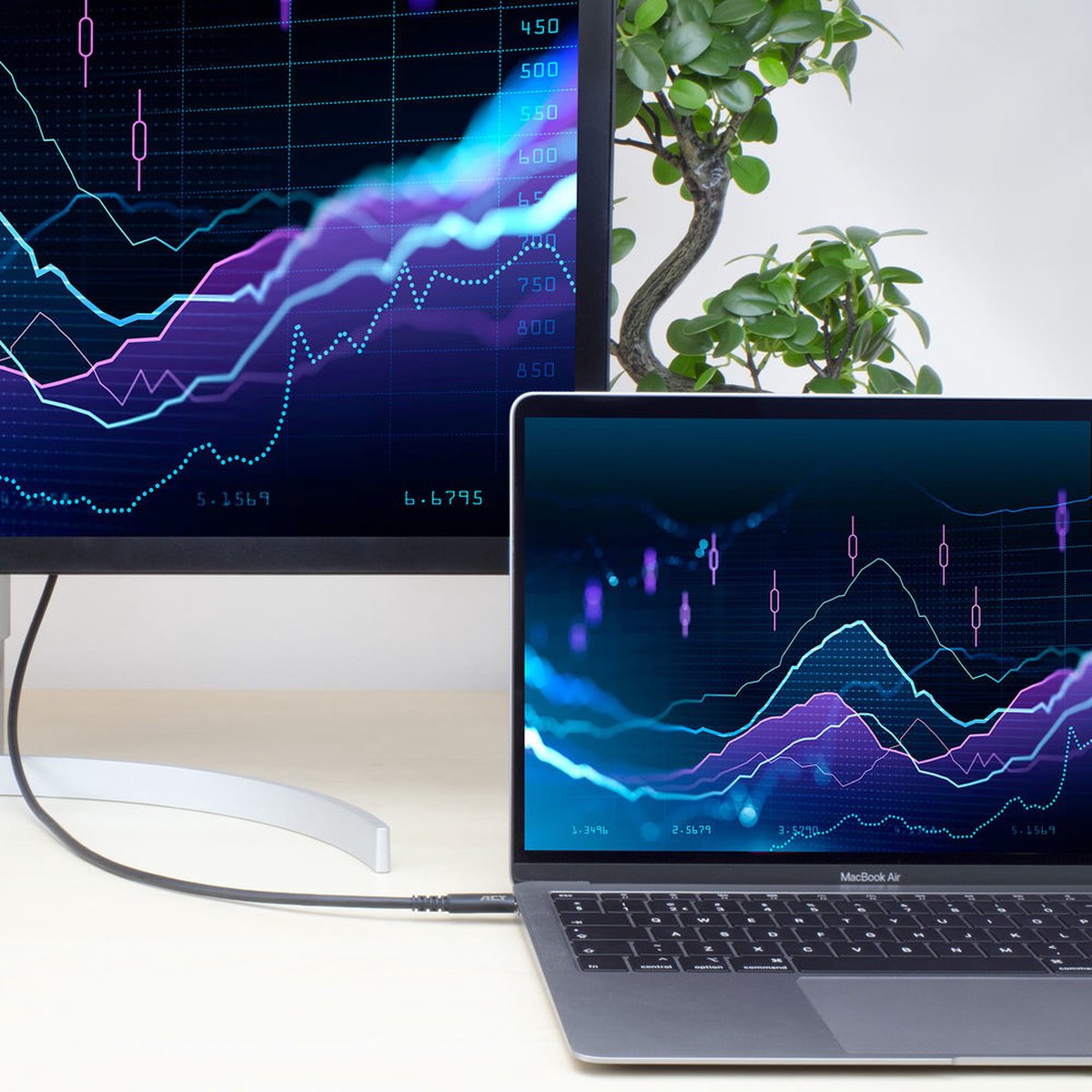 ACT AC7431 USB-C Kabel USB4® 20Gbps Aansluitkabel C male - C male USB-IF gecertificeerd Thunderbolt 3 1 meter