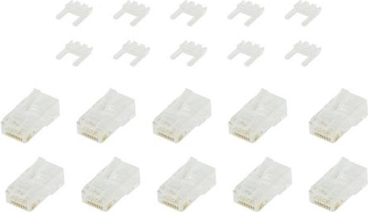 ACT RJ45 Connector CAT6, UTP Stekker voor Netwerkkabel, 10 stuks – AC4115