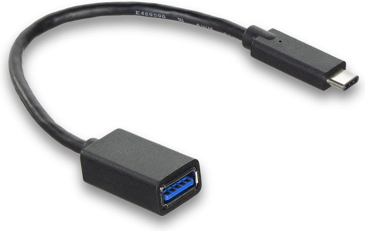 ACT USB 3.2 Gen2 OTG kabel C male - A female 0,2 meter AC7340