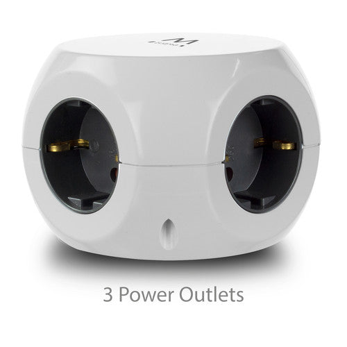 Ewent EW3939 Stekkerdoos Met 3 usb-A Poorten 1.5m wit