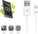 Ewent EW9902 USB lightning kabel apple 2 mtr. ( AC3012 )
