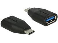 Delock USB3.1 Adapter Delock A -> USB-C Bu/St zwart