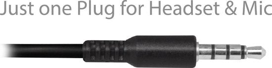 EWENT EW3567 Headset with mic for smartphone and tablet