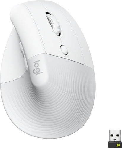 Logitech Lift Verticale Ergonomische Muis Wit