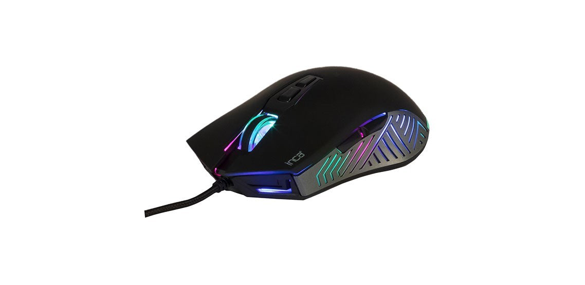 INCA Gaming Muis IMG-309 7200 DPI, RGB, 7 Knoppen, USB, SW retail