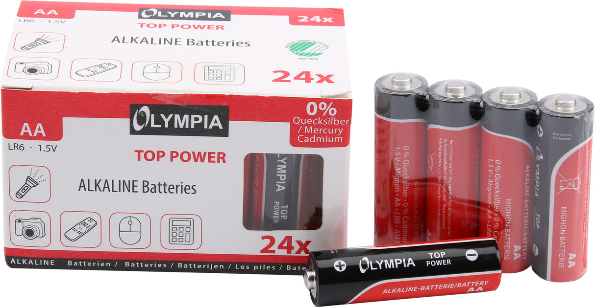 Olympia Alkaline Batterijen AA 24 Pack