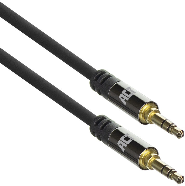 Act AC3611 Mini Jack Stereo Audio Aansluitkabel 3.5mm jack male naar 3.5mm jack male 3m. ( AC3611 )