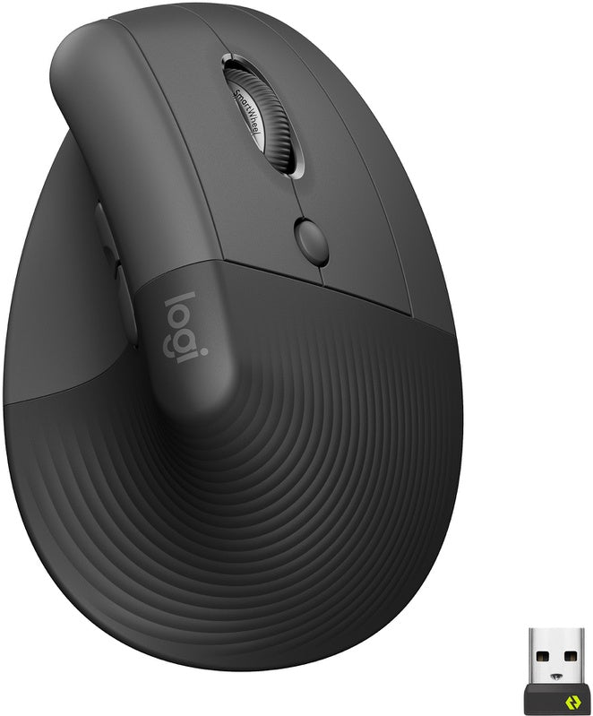 Logitech Lift Verticale Ergonomische Muis zwart