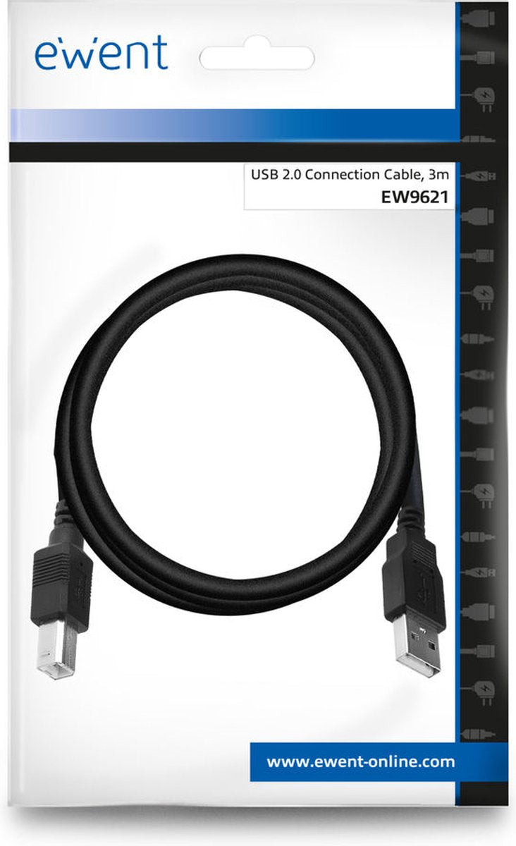 Ewent ew9621 USB 2.0 Connection Cable 3 Meter ( AC3033 )