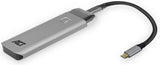 ACT AC7090 Externe SSD behuizing M.2 NVMe via USB C – Snelheid 10 Gbps – M-Key en B+M-key geschikt – Aluminium