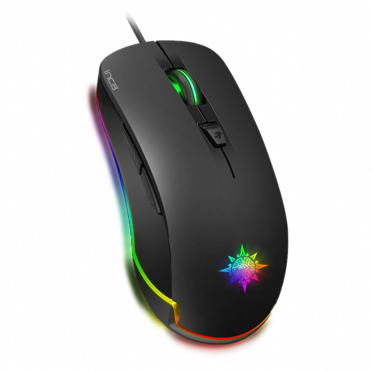 INCA Gaming Muis IMG-327 4800 DPI, RGB, 6 Knoppen, USB, SW retail