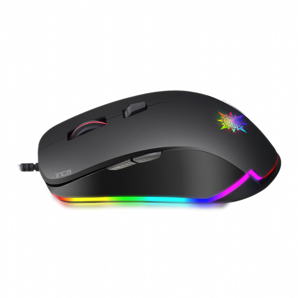 INCA Gaming Muis IMG-327 4800 DPI, RGB, 6 Knoppen, USB, SW retail