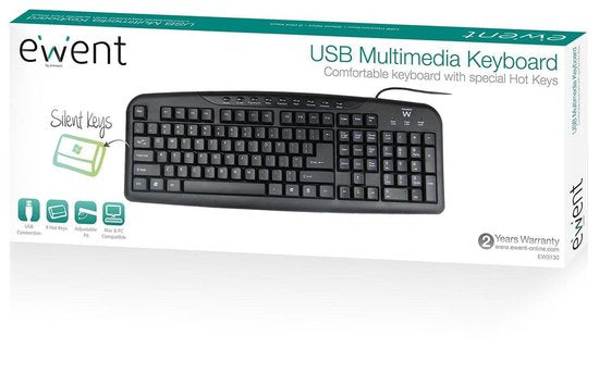 Ewent Keyboard US lay-out USB ew3130 AC 5400 )