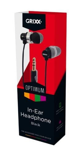 Grixx Optimum Headphone In-Ear Black
