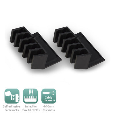 Ewent ew1565 DESKTOP CABLE RACK 2X ZT