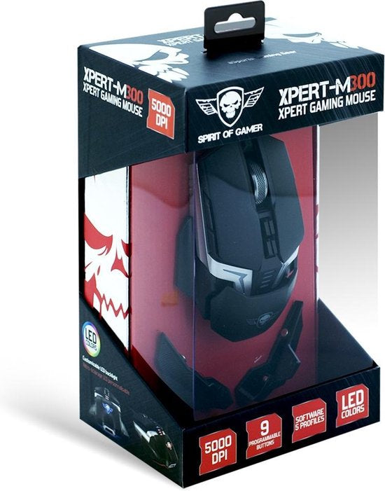 Spirit of Gamer XPERT-M300 5000 dpi Gaming muis