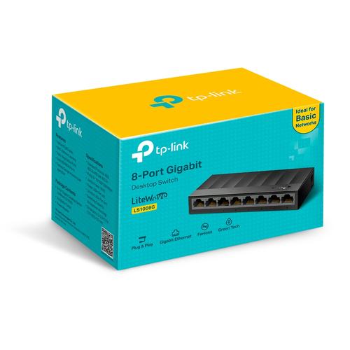 TP-Link LS1008G netwerk-switch Unmanaged Gigabit Ethernet (10/100/1000) Zwart