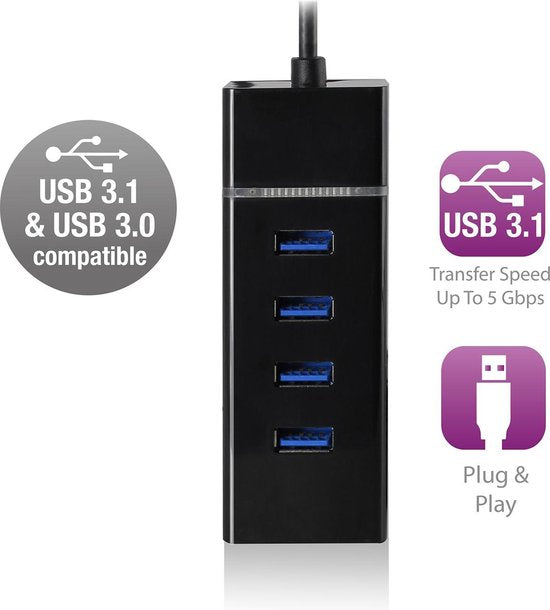 Ewent EW1133 USB 3.0 Hub 4 port ( AC6300 )