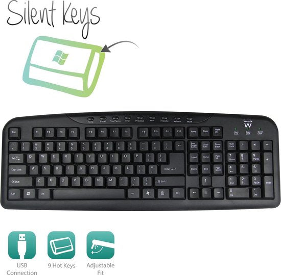 Ewent Keyboard US lay-out USB ew3130 AC 5400 )