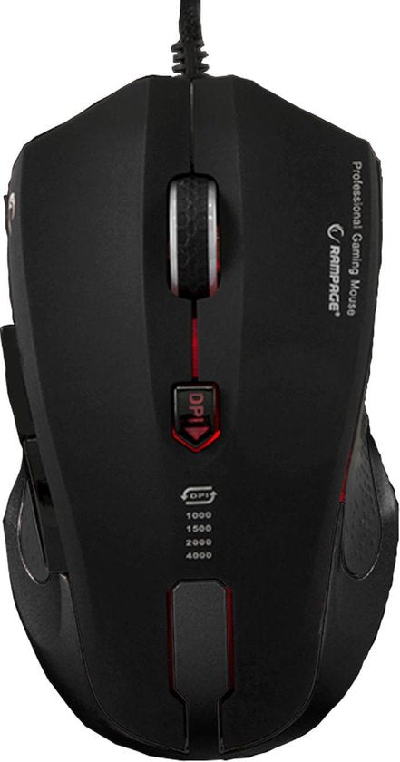 Rampage Gaming Muis SMX-R5 - 4000 DPI - USB - Macro Software