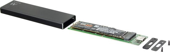 ACT AC1615 USB-C M.2 SATA en NVMe SSD Behuizing