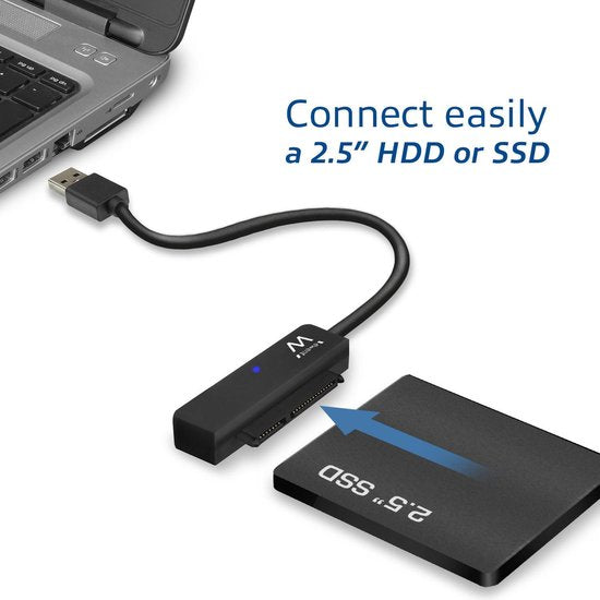 Ewent USB 3.1 Gen1 (USB 3.0) to 2.5" SATA  Adapter Cable for SSD / HDD ( AC1510 )