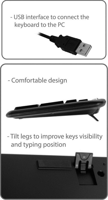 Ewent Keyboard US lay-out USB ew3130 AC 5400 )