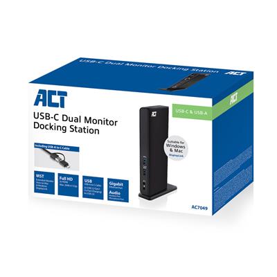 Act AC7049 USB-A/C DUAL HD DOCKINGSTATION